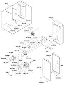 Transfer Switch - Hingeless Enclosure Diagram and Parts List for 071273-00  Briggs and Stratton Generator
